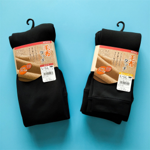 ATSUGI厚木160370D毛布打底裤 加绒加厚发热保暖十分裤连裤袜包邮