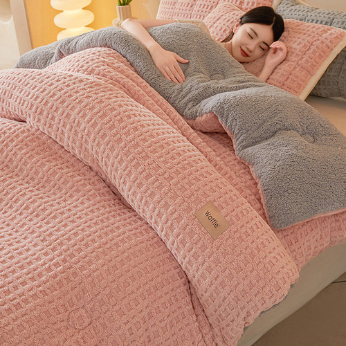 冬季加厚牛奶绒被子冬被棉被加厚