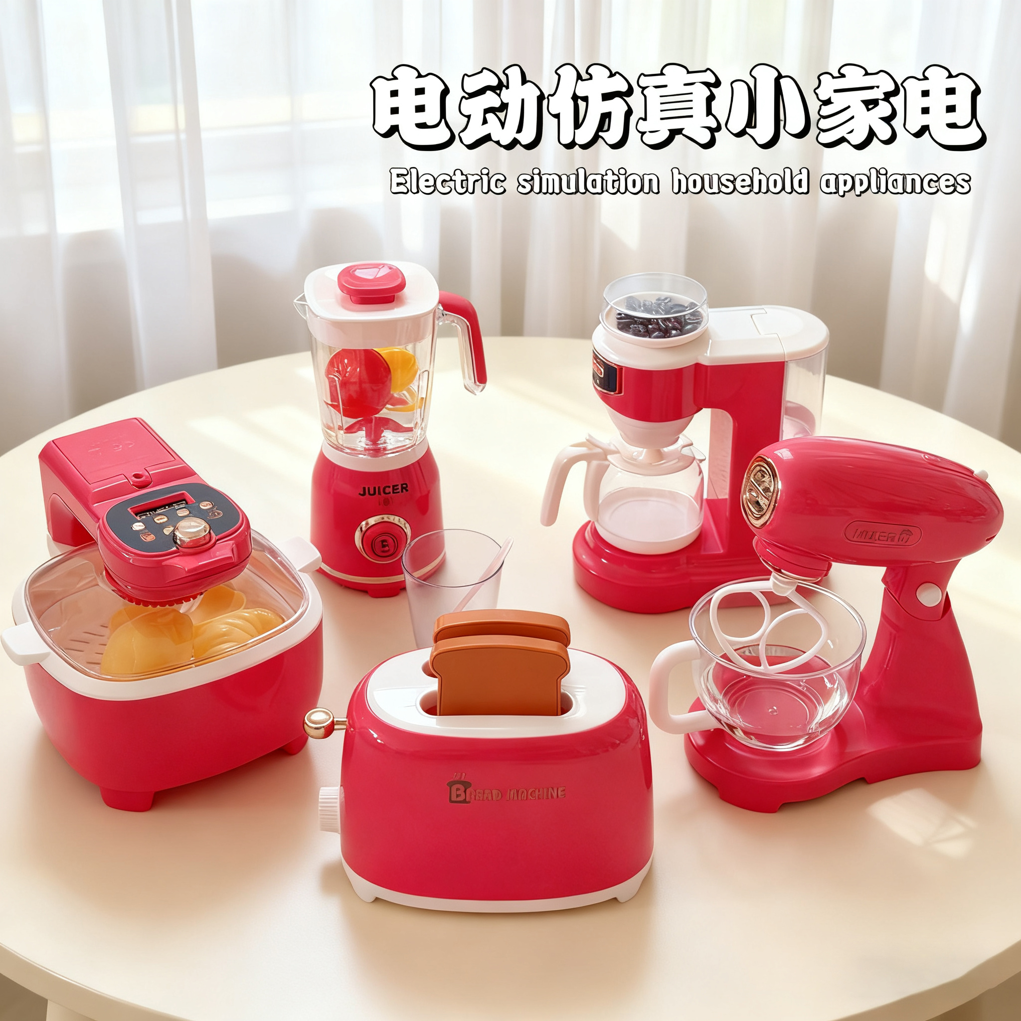 儿童玩具过家家仿真厨房小家电煮做饭宝宝厨具套装女孩子3-6三岁5