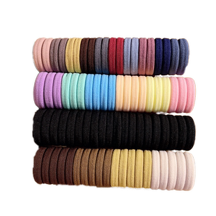 橡皮筋女扎头发的头绳高弹力耐用发圈夏季黑色发绳粗皮套不勒头发