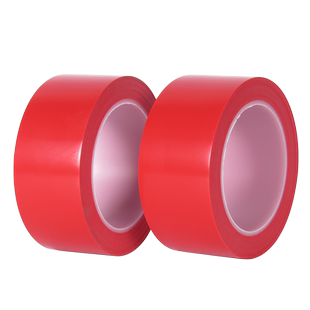 红色警示胶带车间幼儿园医院5S定位胶带地标线胶带防水耐磨无痕不透明红色地板胶带划线地面标示红色胶带地贴