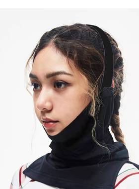 BUG冬季黑色滑雪护脸面罩V脸瘦脸儿童防风头套防晒吸汗速干脖套