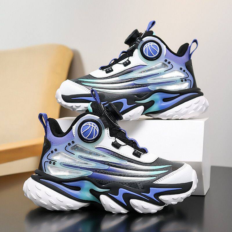 男童运动鞋秋冬2025新款儿童防滑耐磨篮球鞋中大童轻便减震老爹鞋