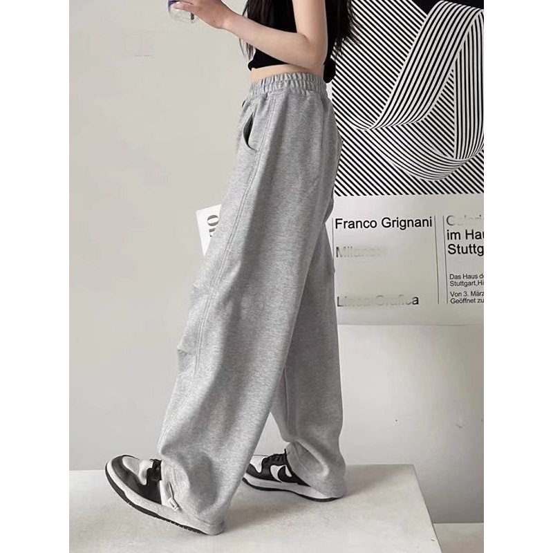 韩国童装女童直筒裤男童休闲裤春秋新款儿童收脚卫裤运动裤子