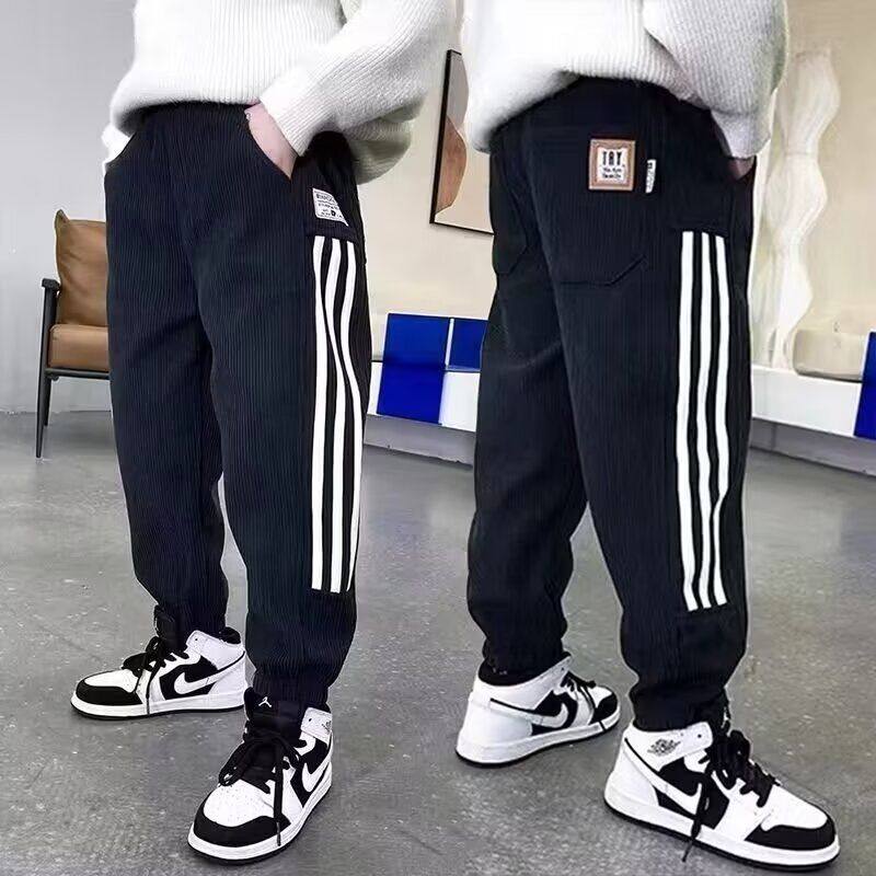 男童裤子春秋休闲儿童灯芯绒长裤中大童帅气百搭卫裤运动裤童装,童装/婴儿装/亲子装,儿童运动裤,淘宝优惠券,粉丝福利购,淘宝优惠卷