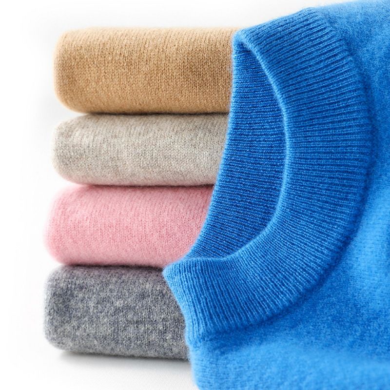 专注儿童纯羊毛衫男女童毛衣宝宝半高套头打底中大童羊绒针织保暖