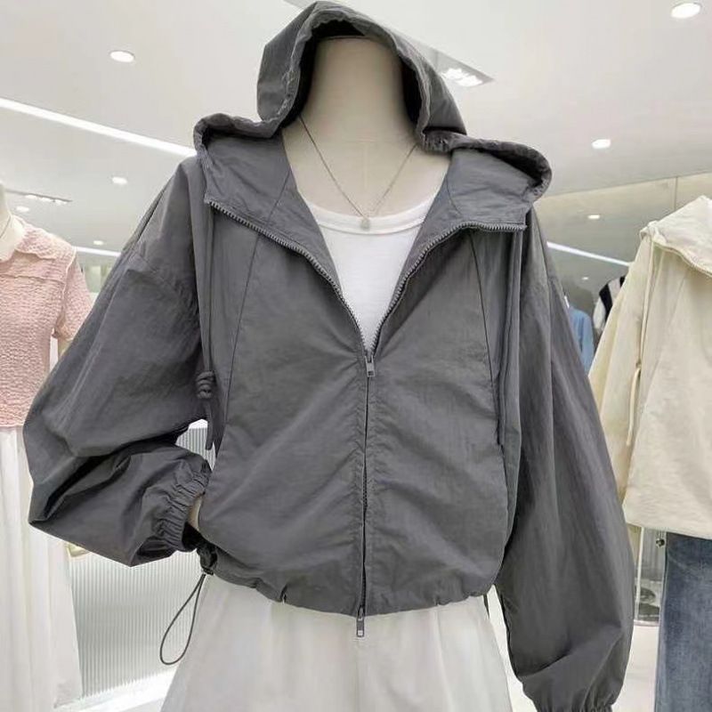 新款防晒衣女休闲短外套夏季薄款长袖防紫外线上衣