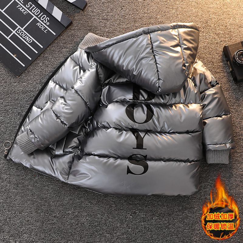 男童棉服冬装外套2025新款中长款洋气加厚羽绒棉衣儿童棉袄中小童