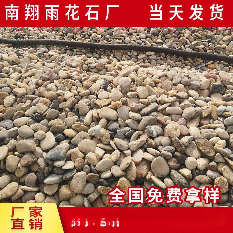 杂色鹅卵石 厂家五彩机制鹅卵石 鱼缸装饰铺路盆栽装修石子