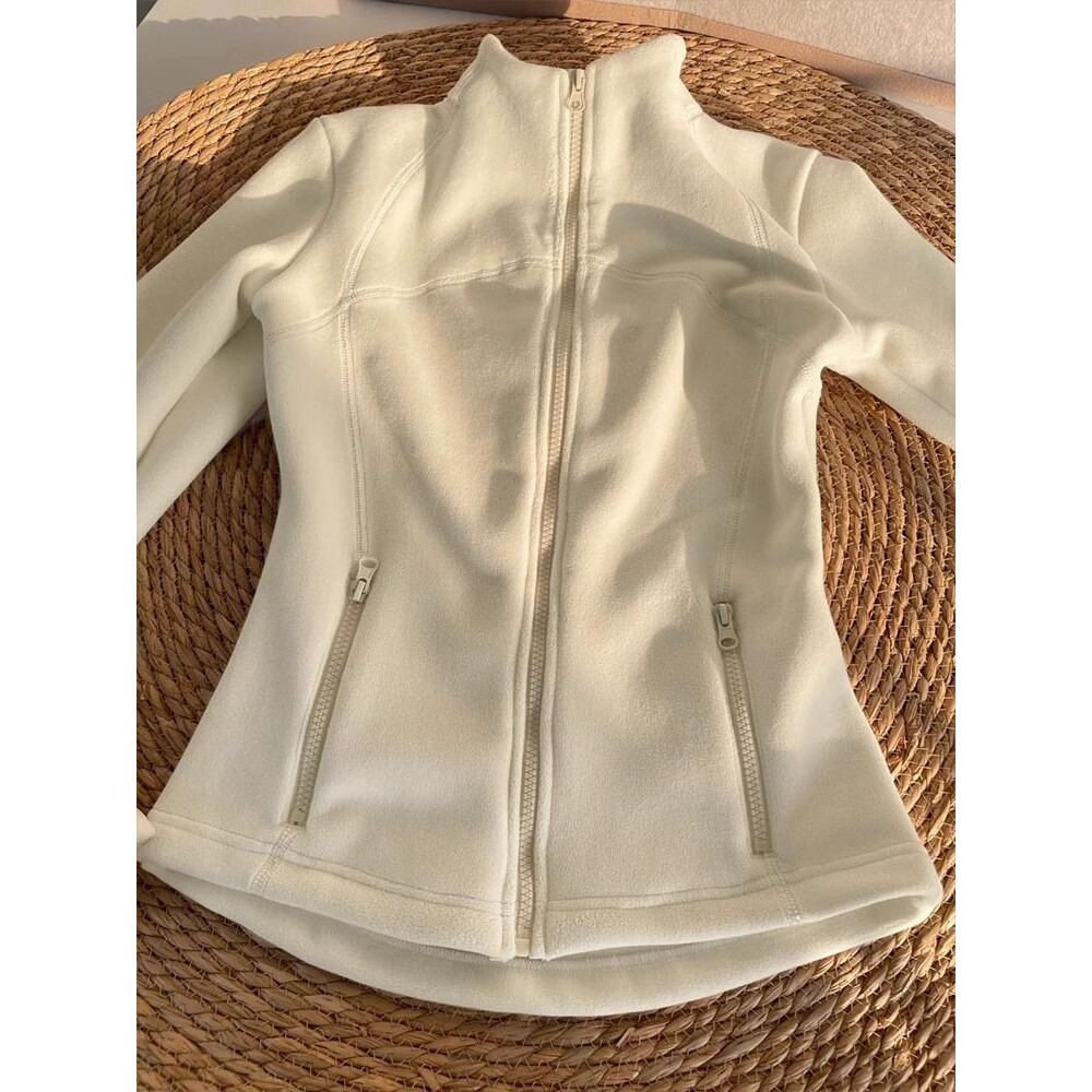 卫衣女立领拉链开衫修身内胆加绒冲锋衣内搭抓绒厚打底外套百搭