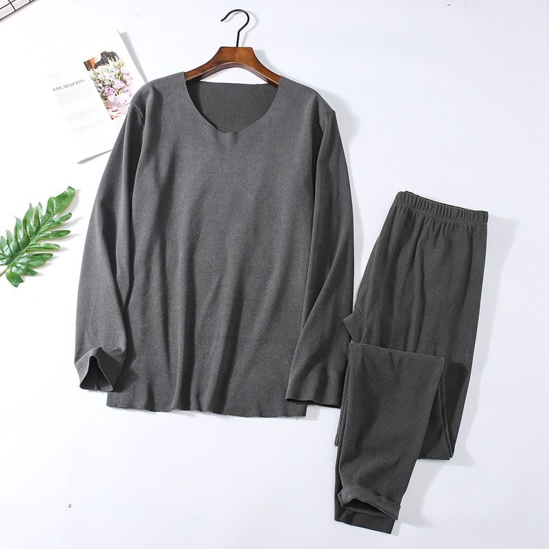 德绒保暖内衣男 冬季新款无痕内衣套装 加厚防寒秋衣秋裤打底男士