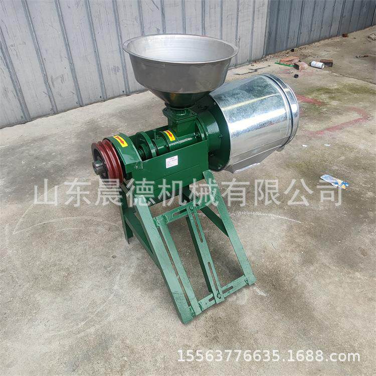 小麦脱皮磨面机 老式锥形打面机180型家用小型磨玉米面机