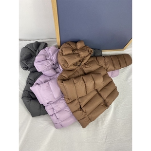 小耳朵儿童羽绒服短款面包服新国标90绒中小童男童女童加厚