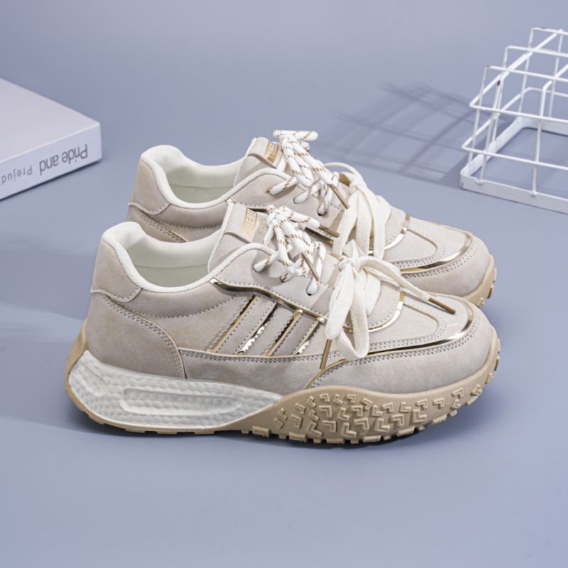 2025夏季女鞋新款透气鞋子女ins韩版百搭厚底运动鞋休闲老爹潮鞋