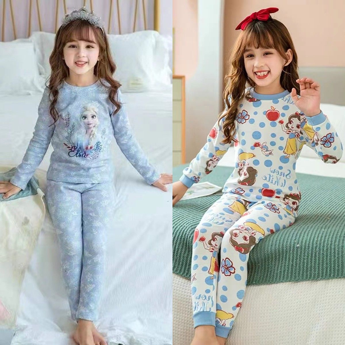 儿童秋衣秋裤家居服保暖套装女童长袖长裤内衣套装儿童睡衣家居服