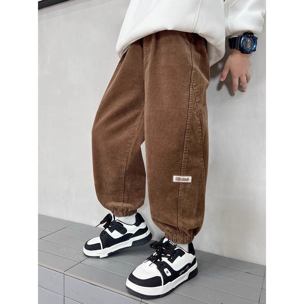 男童裤子春秋款新款男孩运动休闲长裤秋装潮酷炸街儿童卫裤潮