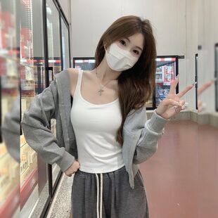 春季短款外套女衣服2025女装早春薄款小个子上衣连帽山东即墨卫衣