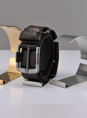 样板间用不锈钢皮带架子皮带展示架男女士皮带架腰带架子陈列道具