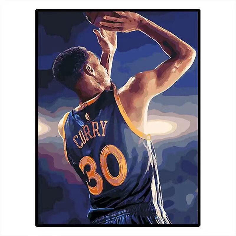 库里01钻石画diy满钻人物nba篮球明星手工粘贴卧室装饰画勇士库里