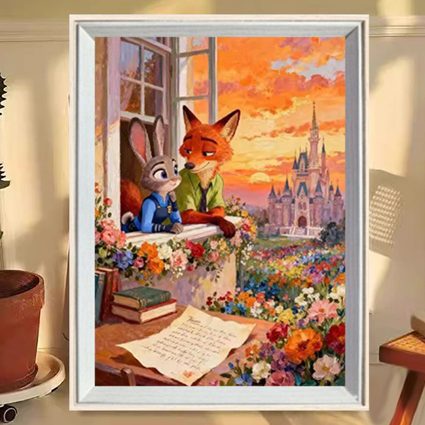 疯狂动物城5d钻石画满钻2026新款贴画卡通动漫手工diy粘贴闪钻砖