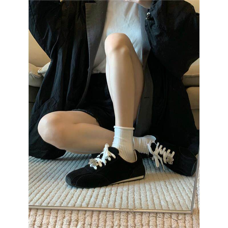 小羊皮版！芭蕾德训鞋女复古板鞋