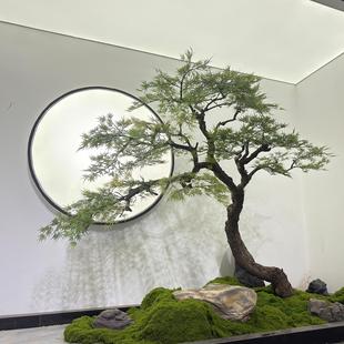 高端枫叶树仿真鸡爪槭羽毛枫仿真绿植室内造景楼梯橱窗装饰落地