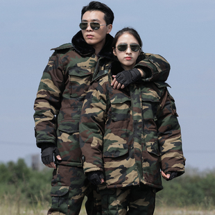 新款军大衣男迷彩棉大衣冬季加厚东北抗寒超厚老款棉服棉袄外套女