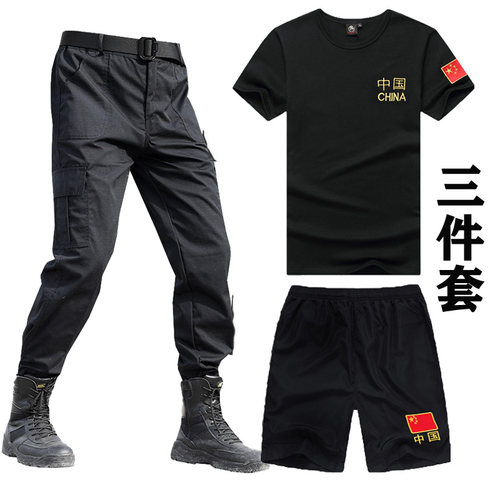 夏季短袖透气迷彩服居胥山纯棉