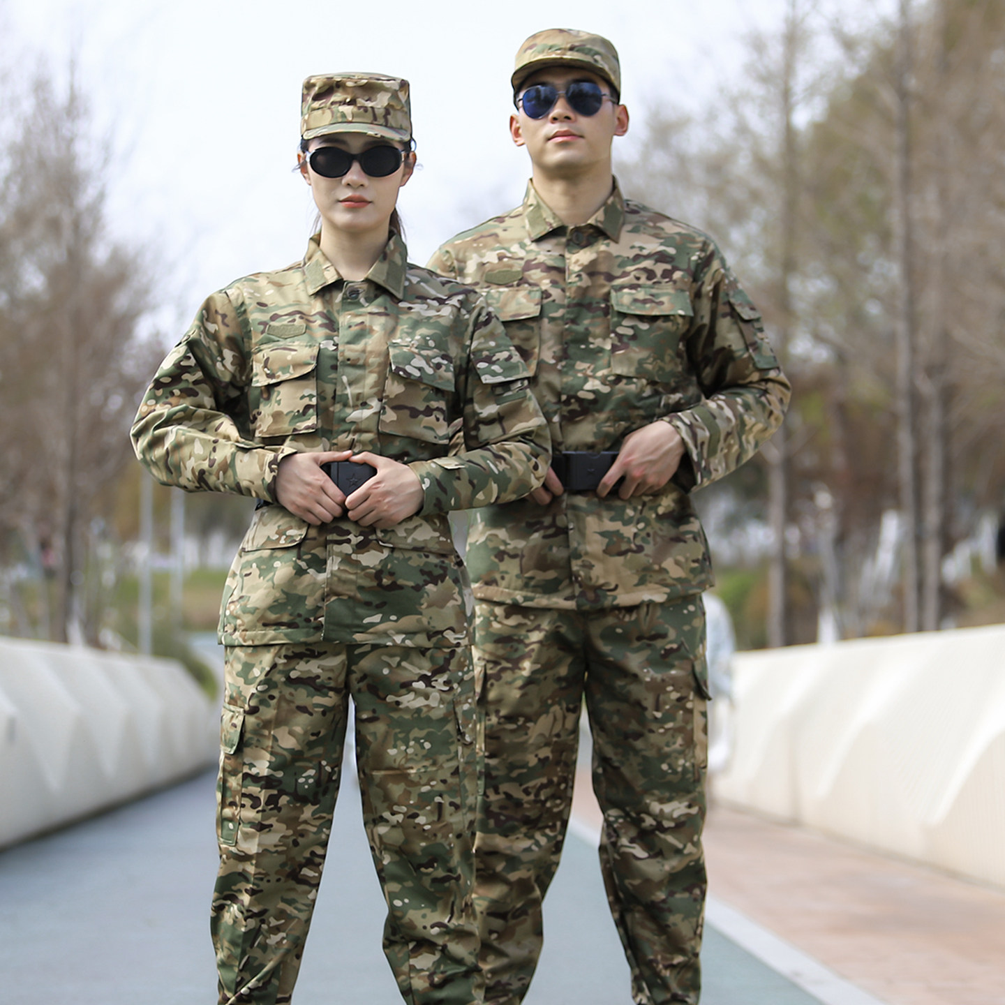 秋季男长袖迷彩服作训套装训练服