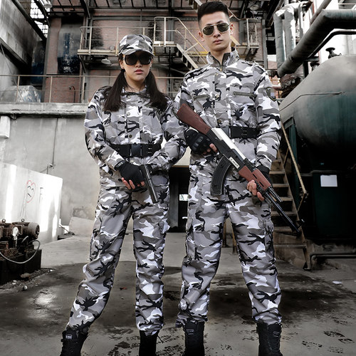 雪地新式迷彩服套装男女防刮耐磨