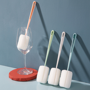 杯刷洗杯子清洁刷水杯清洁长柄洗奶瓶刷无死角去茶渍海绵刷子