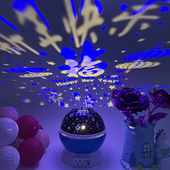 新年氛围灯过年气氛灯七彩变色旋转灯福字彩灯家用装 饰灯春节灯饰