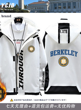加州大学伯克利分校夹克外套衣服男UC Berkeley纪念品校服周边ne