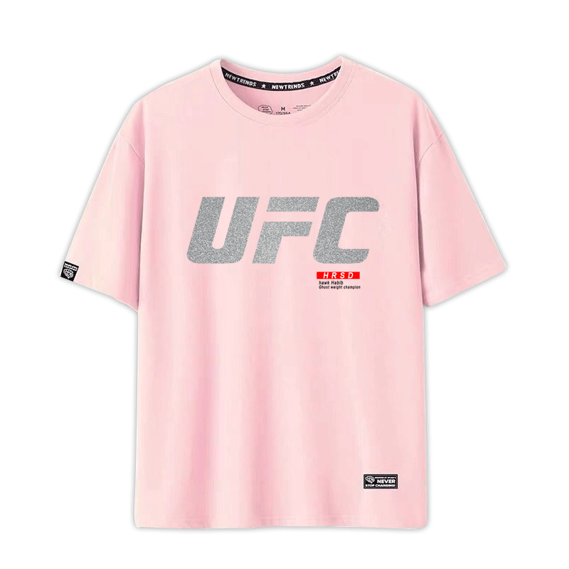 UFC鬼量級小鷹 男式短袖T恤 純棉運(yùn)動服衣MMA格斗拳擊健身休閑zm