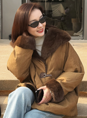 T井姐妹【暮色】设计感精致水貂领鹅绒服ERF2512-OC25303