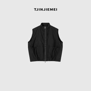 0022026 设计感精致感轻奢棉马夹MJ2509 T井姐妹 黑色马夹