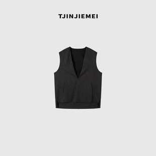 80121 设计感精致感轻奢套头马夹MJ2503 T井姐妹 特调