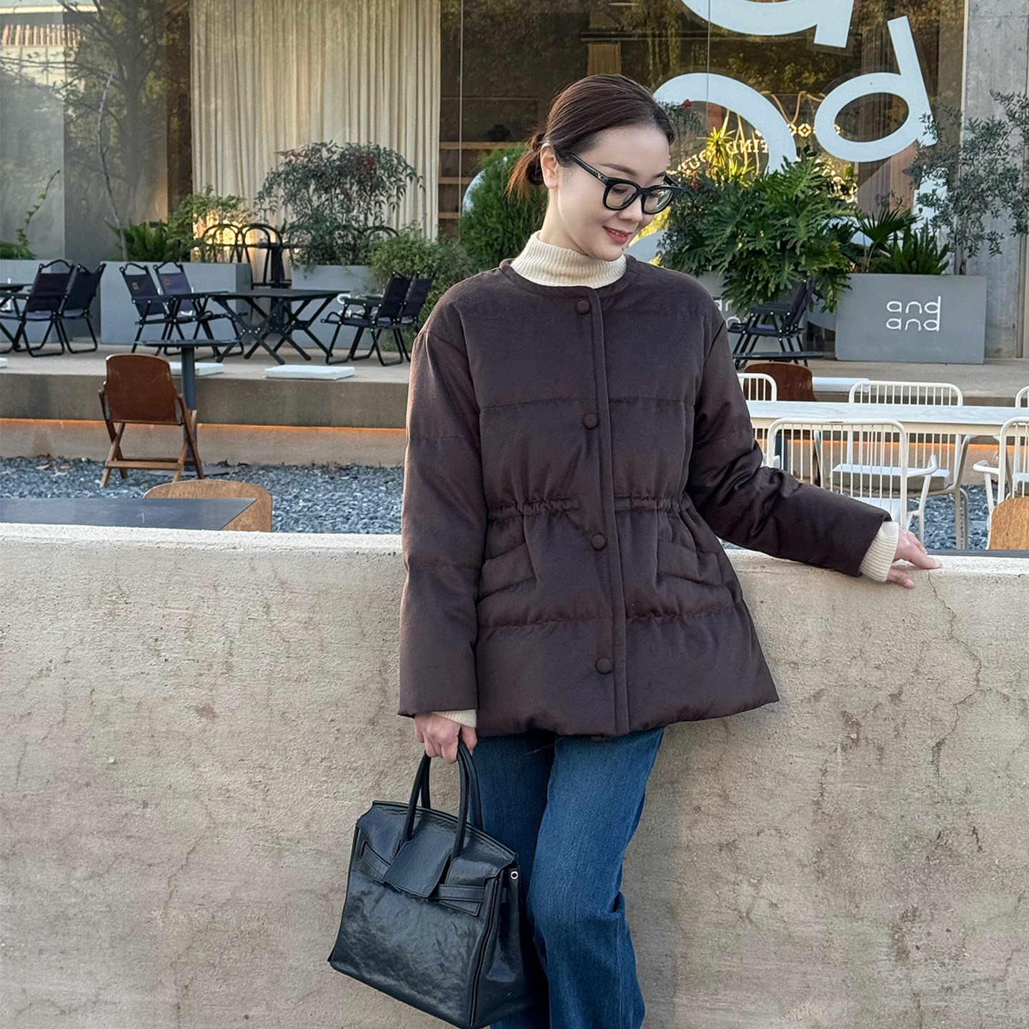 T井姐妹【品味】设计感简约含羊毛鹅绒服ERF2510-HF2591