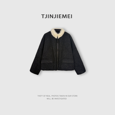 T井姐妹【映雪】精致亮片羽绒服气质温柔鹅绒服YRF2512-ZT690