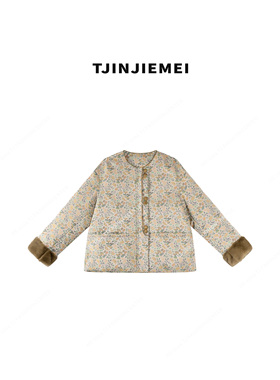 【T井姐妹】设计感新中式轻奢精致气质蝴蝶兰鹅绒服ERF2412-M7602