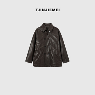 P217 设计感高端羊皮鹅绒服ERF2511 G9206 老照片 T井姐妹