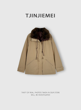 T井姐妹【自在】设计感毛领鹅绒服ERF2512-Y-2517