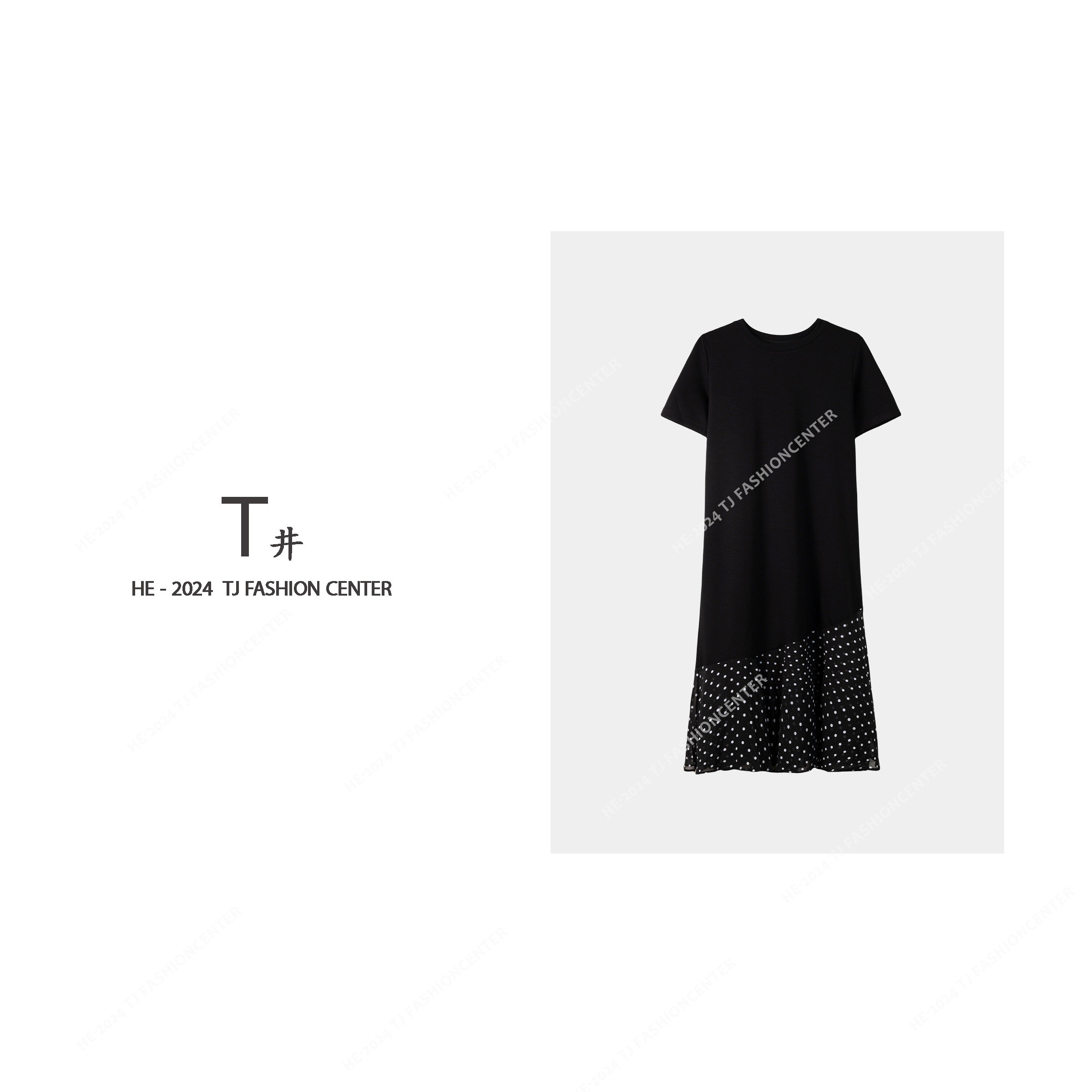 T井姐妹【星海湖】夏季宽松休闲百搭连衣裙LYQ2406-8887