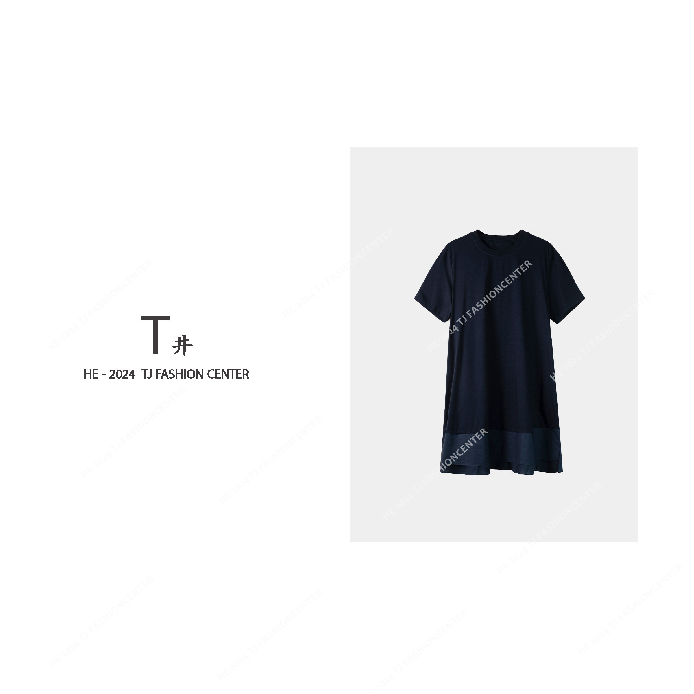 T井姐妹【海浪】夏季新款休闲简约百搭连衣裙LYQ2406-240521