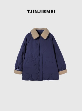 T井姐妹【暮雪】设计感精致小众气质温柔羽绒服YRF2511-77219