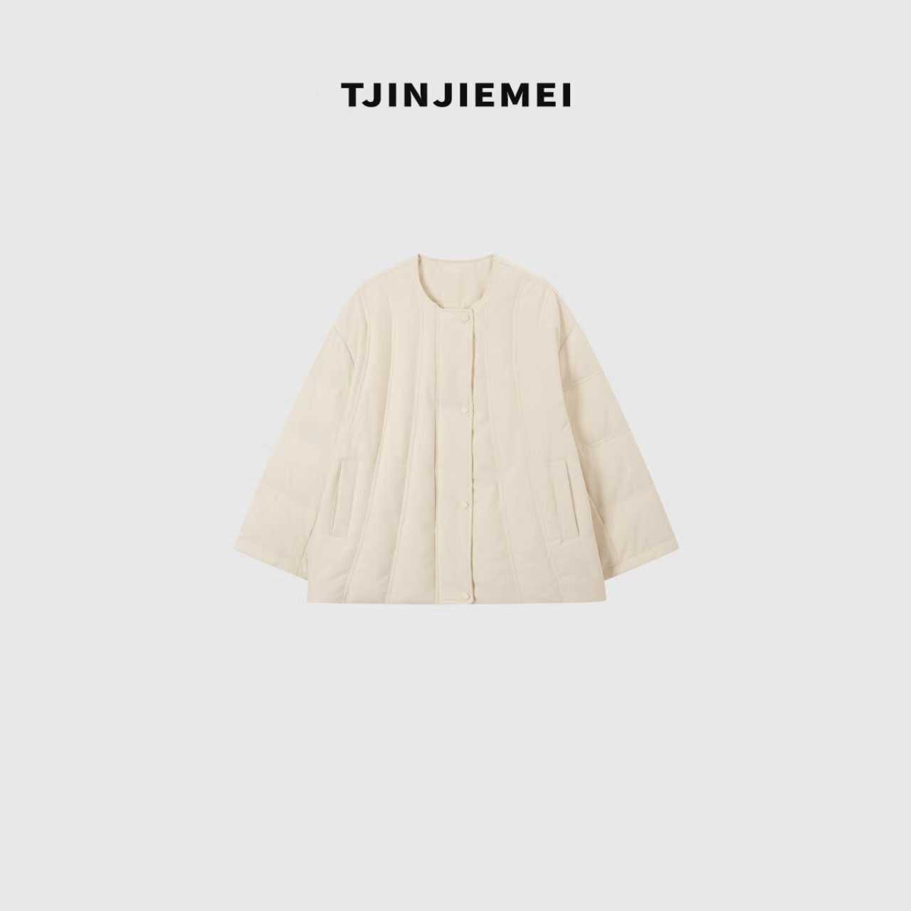 T井姐妹【皎月】设计感保暖不臃肿重工绗线鹅绒服ERF2509-888A
