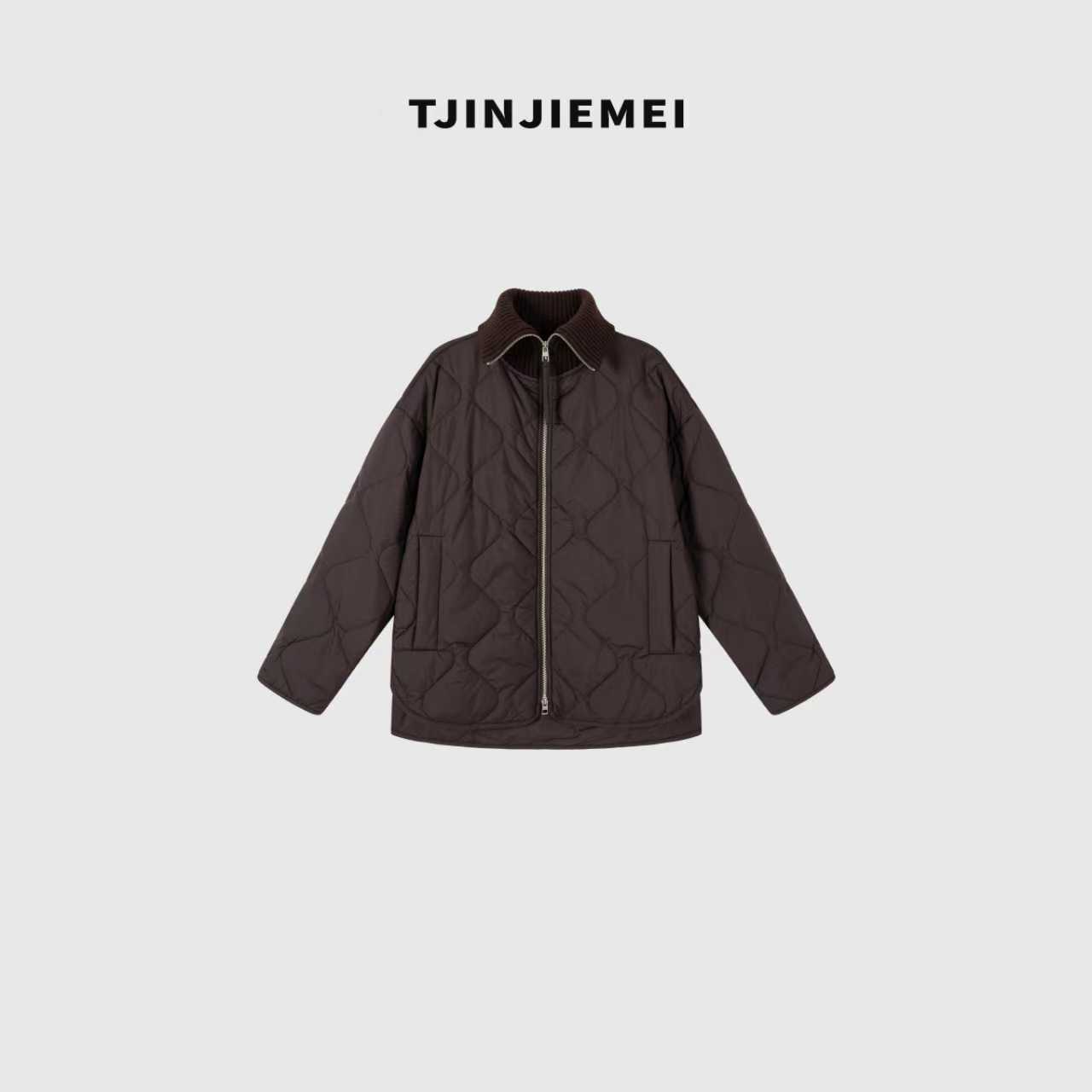 T井姐妹【巴洛克】新款设计感时尚休闲菱格棉服MF2408-2F-230