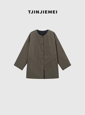 T井姐妹【轻松】设计感气质短款棉服外套MF2509-0022081