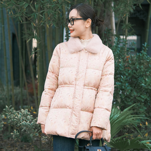 T井姐妹【凤凰洒金】设计感精致水貂领鹅绒服YRF2512-TJ639