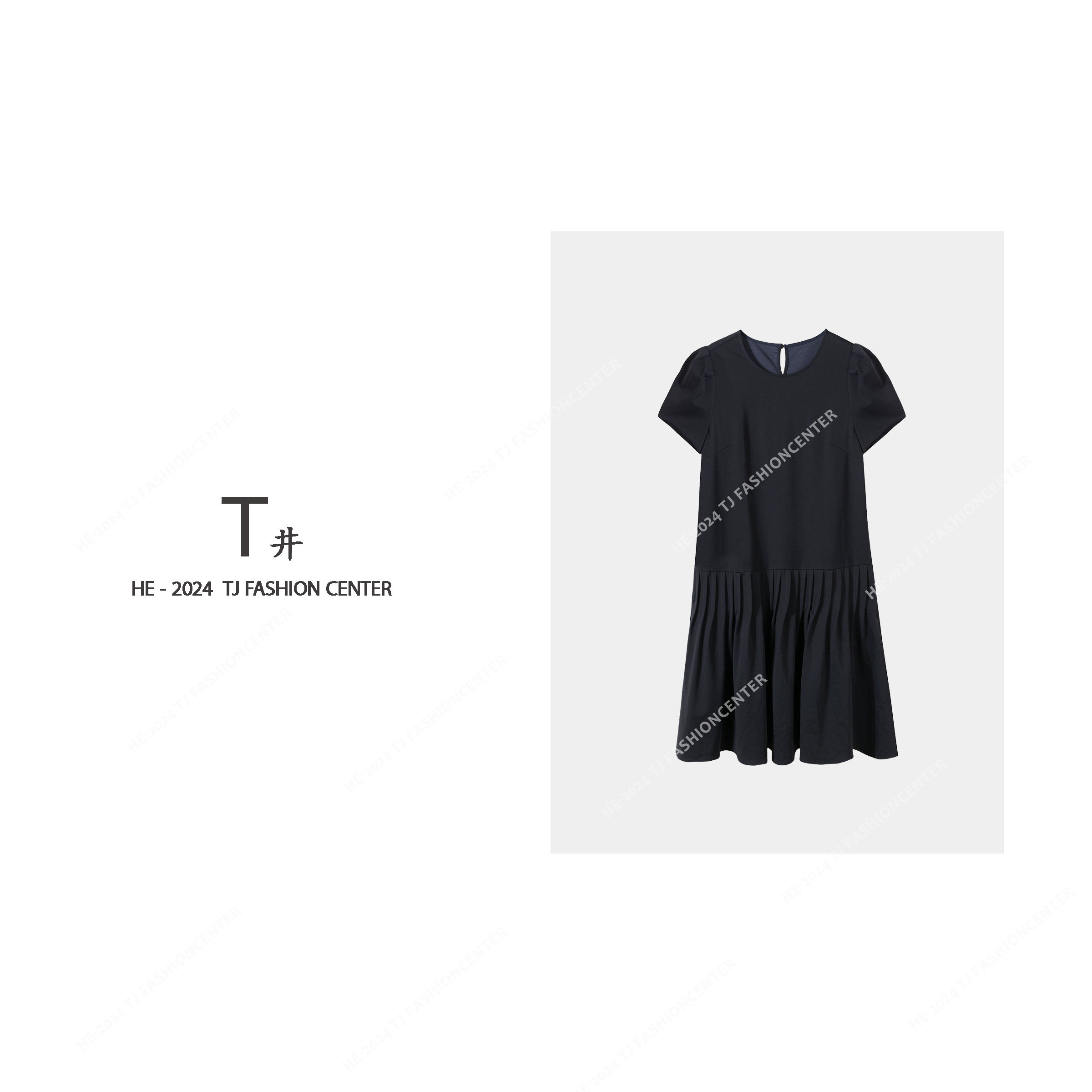 T井姐妹【幽兰】夏季新款休闲气质显瘦连衣裙LYQ2405-8537